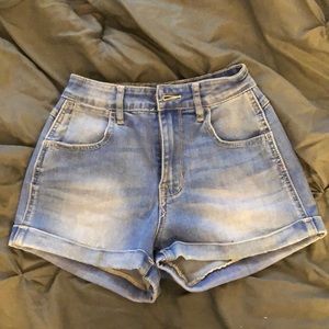 Kendall and Kylie high waisted denim shorts